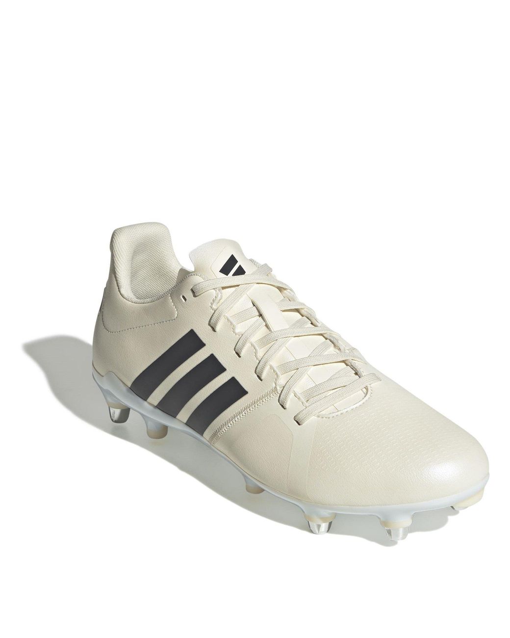 Adidas White Adizero Rs15 Rise Soft Ground Rugby Boots