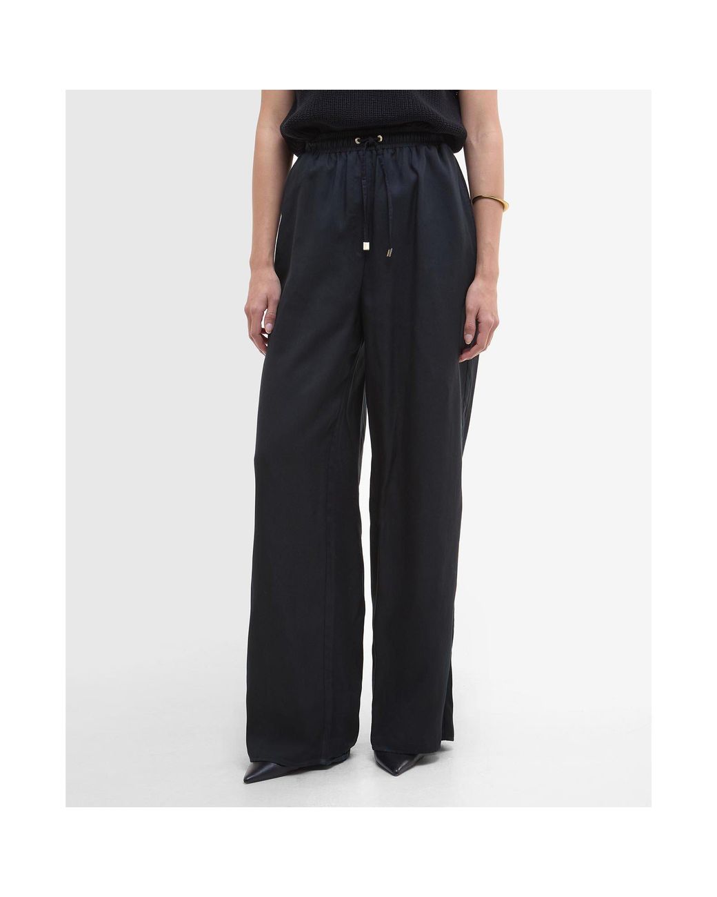 Barbour Black B.Intense Clara Wide Leg Trousers