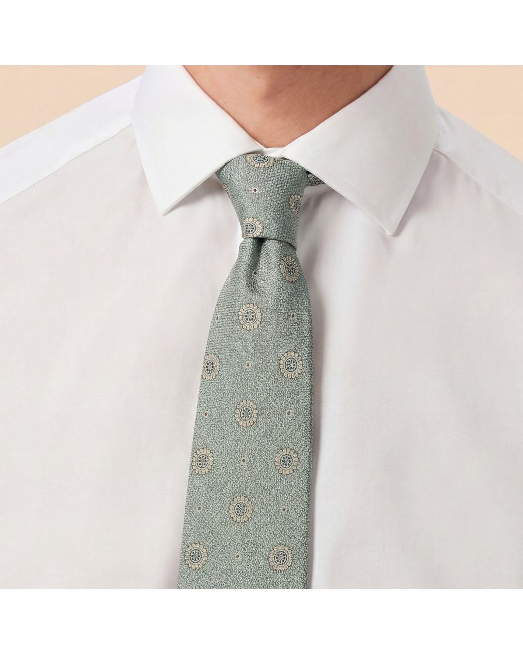 Without Prejudice Blue Luna Silk Macclesfield Neat Tie for men