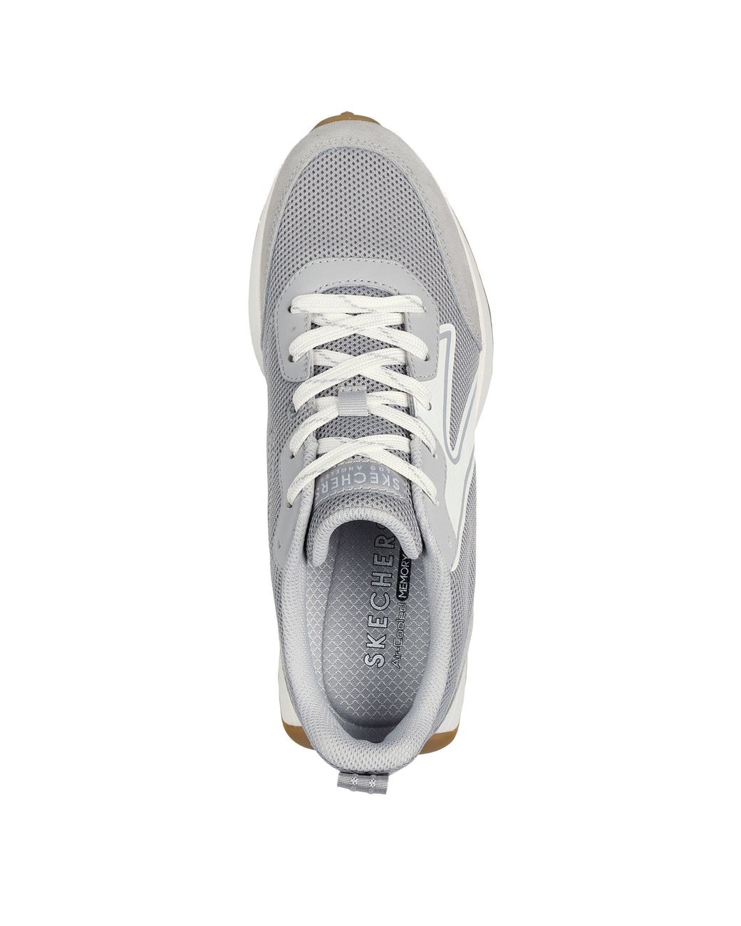 Skechers White Gusto Classic Low-Top Trainers