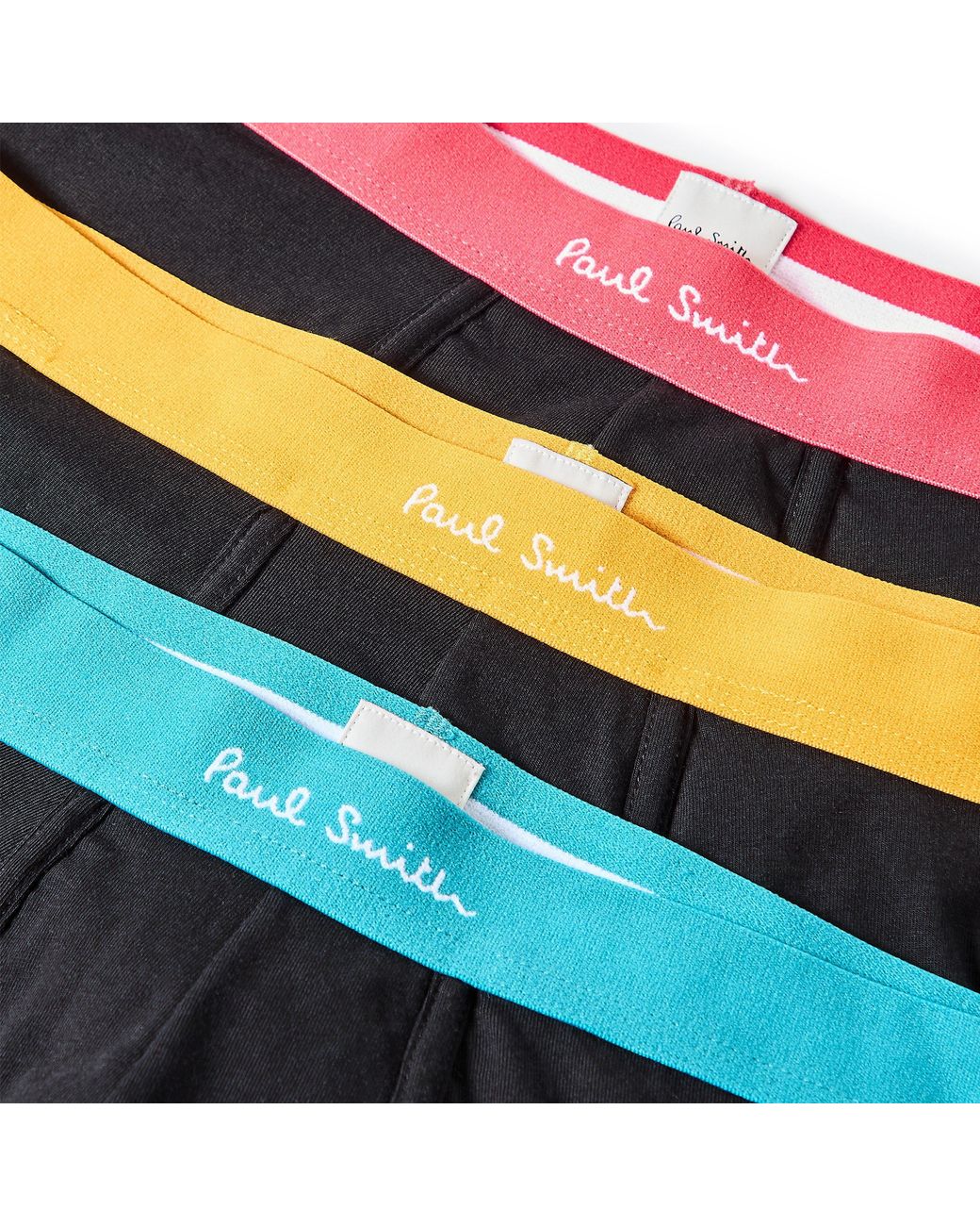 Paul Smith Black Classic Cotton Mid Rise Trunks for men