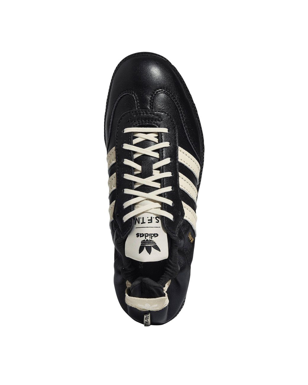 Adidas Originals Black Leather Low-Top Casual Shoes for men