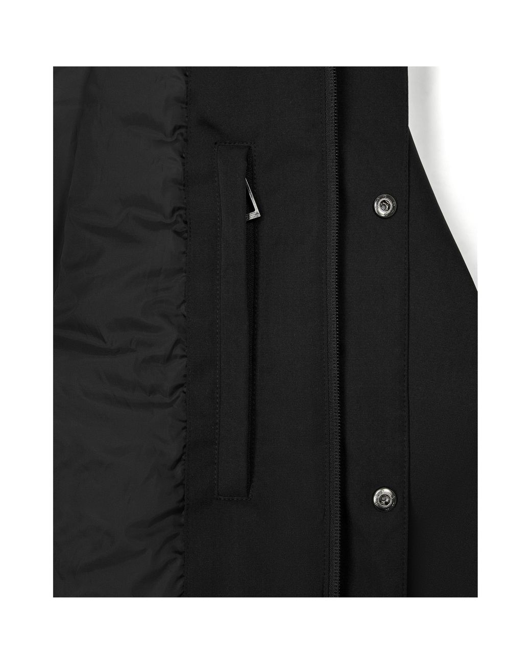 No Fear Black Oversized Ski Jacket for men