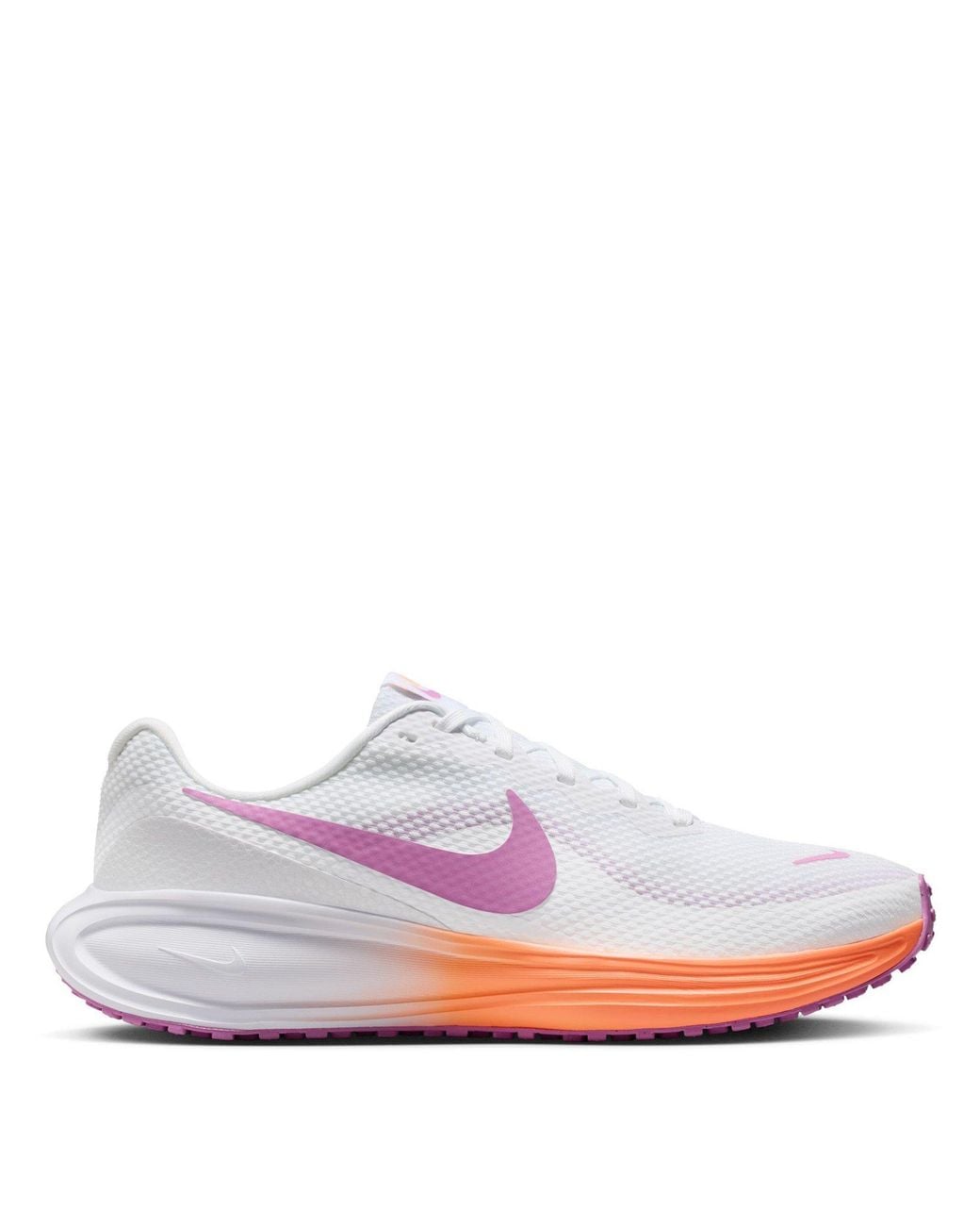 Nike White Revolution 8 Road Running Shoes
