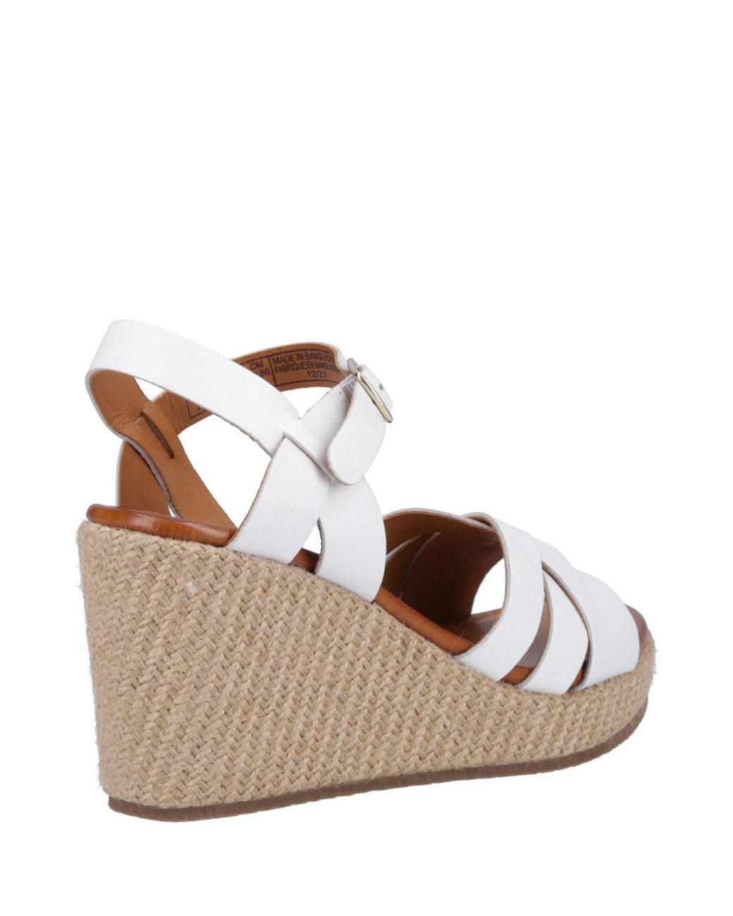 Hush Puppies Brown Phoebe Leather Wedge Heeled Sandals