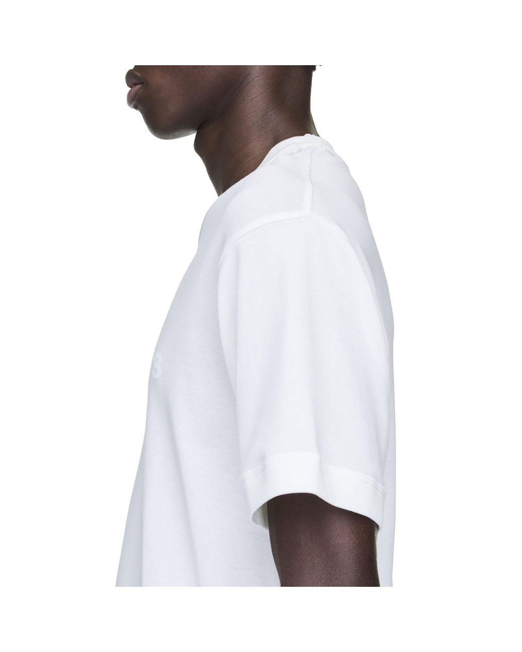 Y-3 White Slim Short Sleeve T-Shirt for men