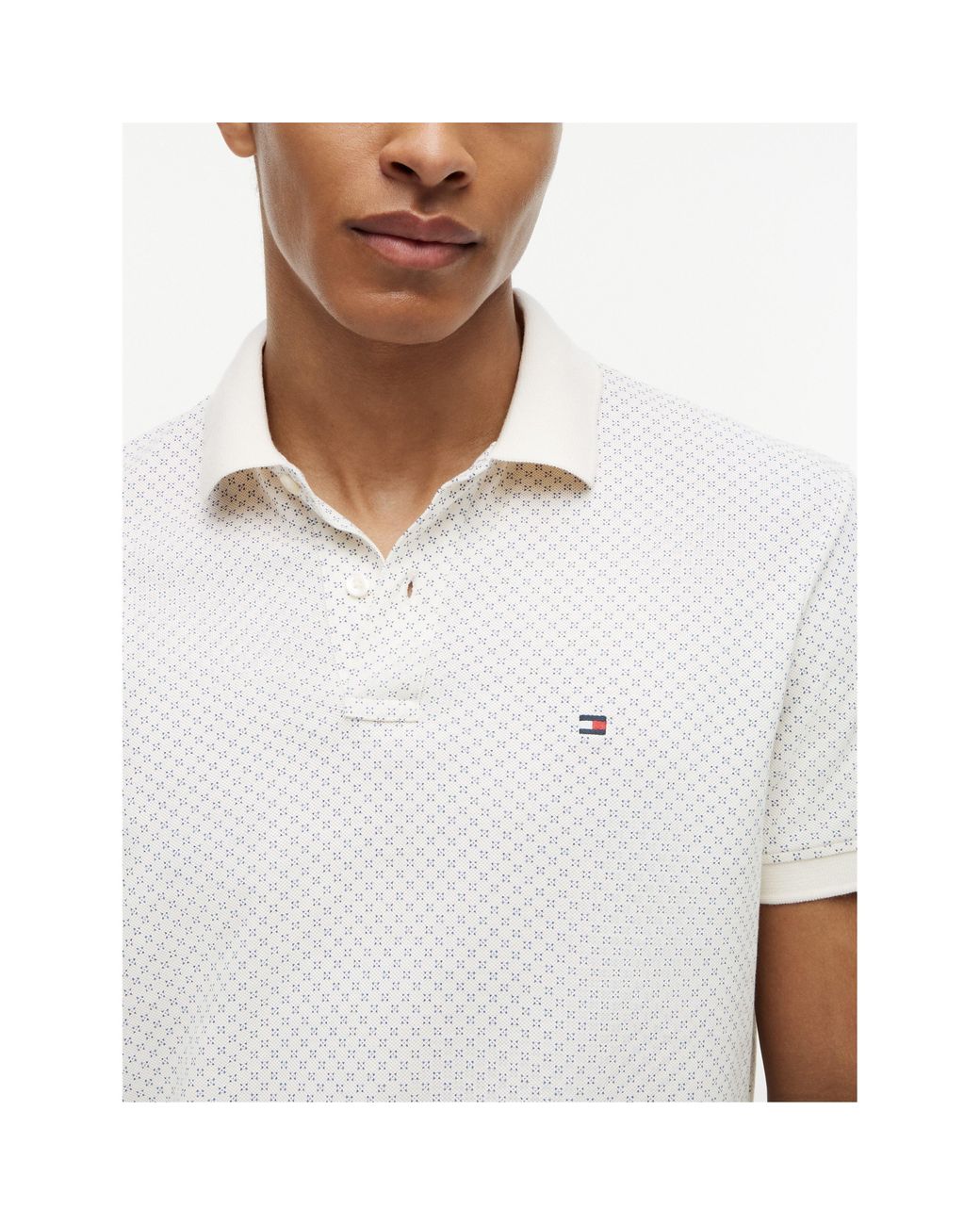 Tommy Hilfiger White Short Sleeve Polo Shirt for men