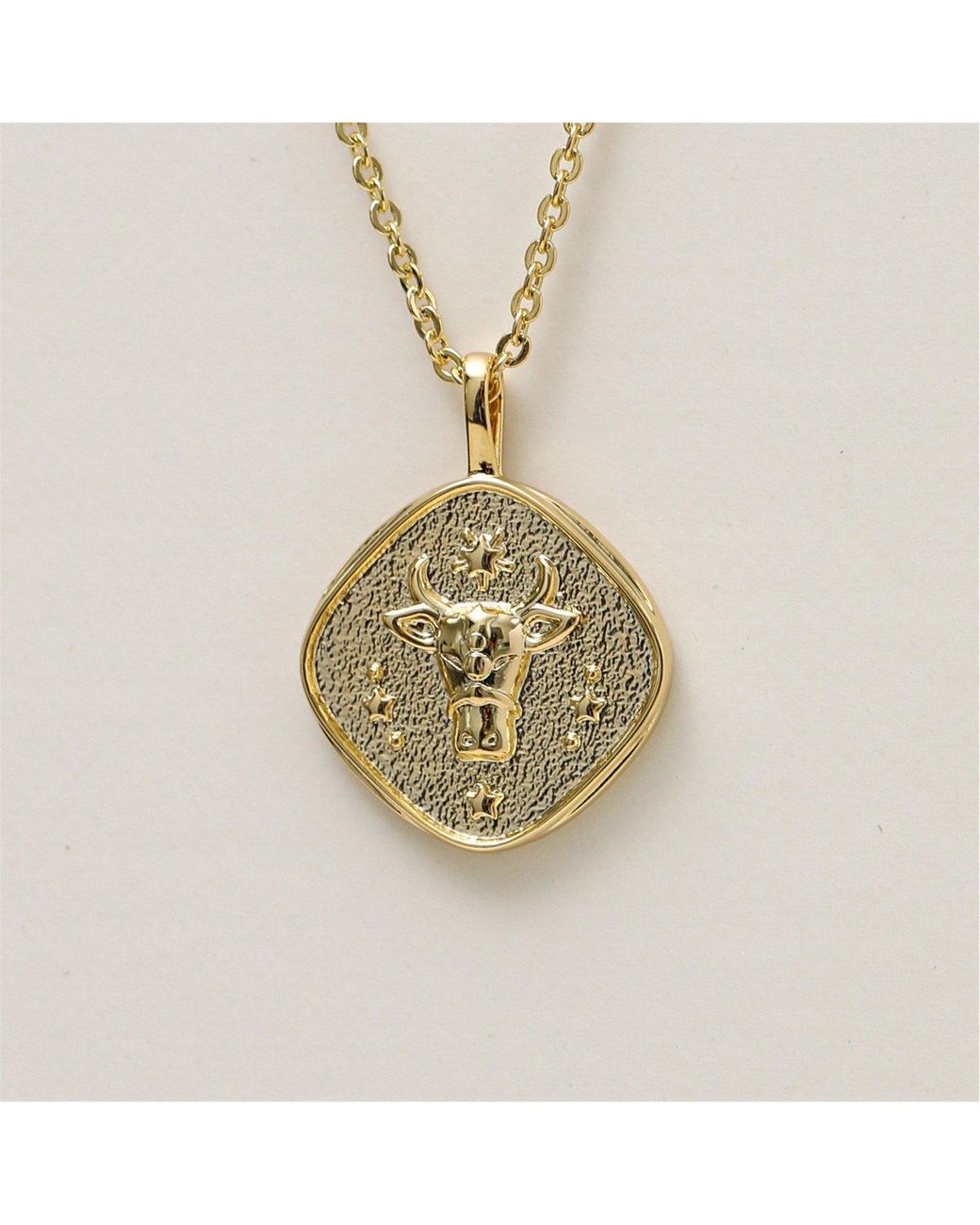 Jon Richard Red Plated Molten Horoscope Necklace