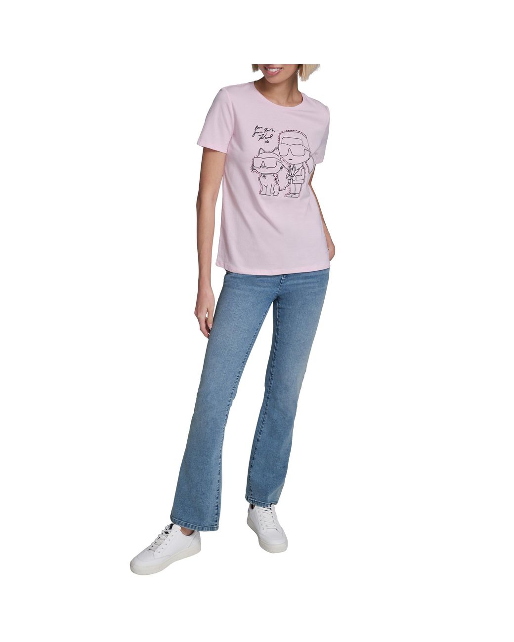 Karl Lagerfeld Purple Sportswear T-Shirt