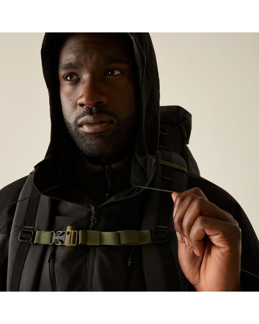 Regatta Black Highton Stretch Padded Waterproof Jacket for men
