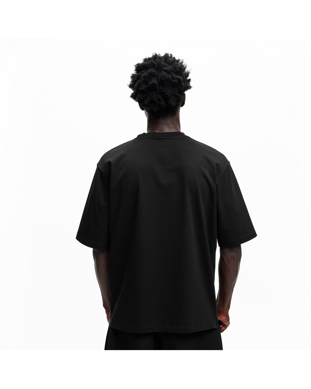 DSquared² Black Dsq Line Oversized T-Shirt for men