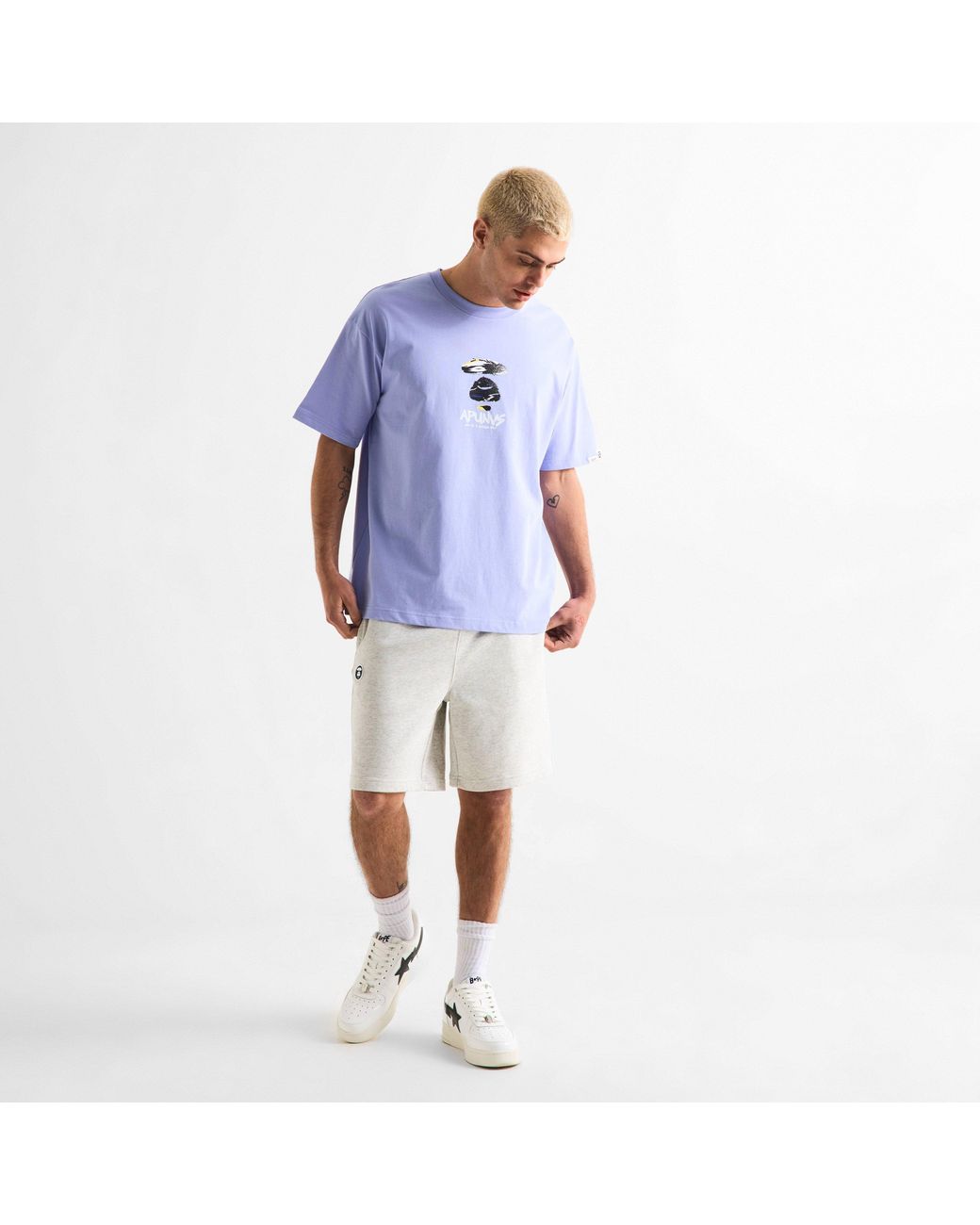 Aape Purple Somewhere Tee Sn63 for men