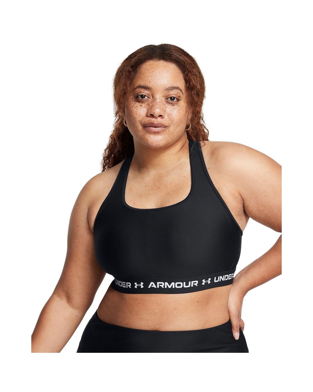 Under Armour Black Crossback Medium Impact Sports Bra