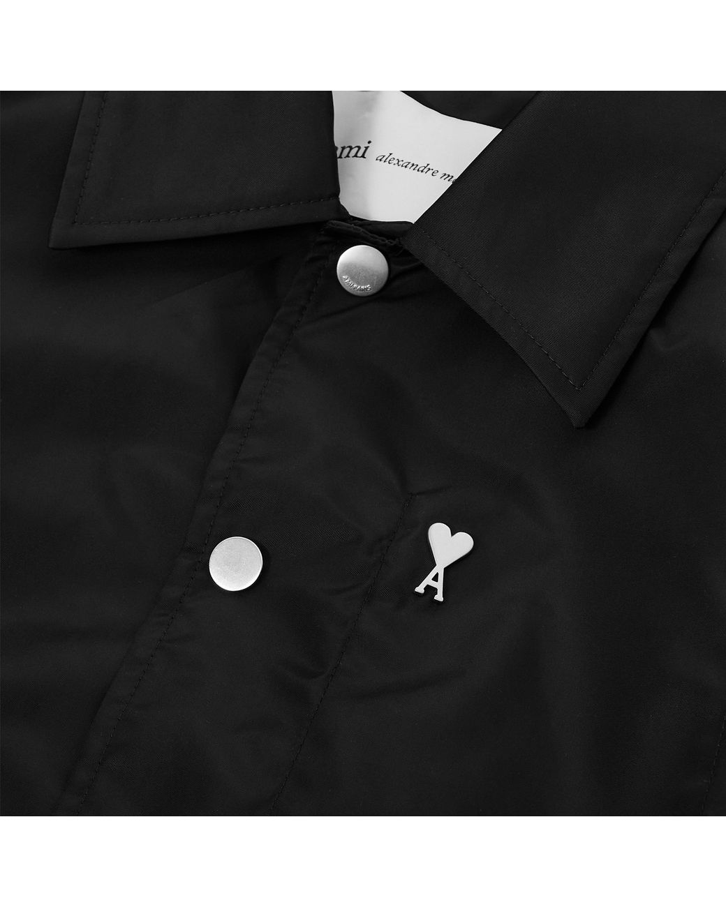 AMI Black Coach Overshirt