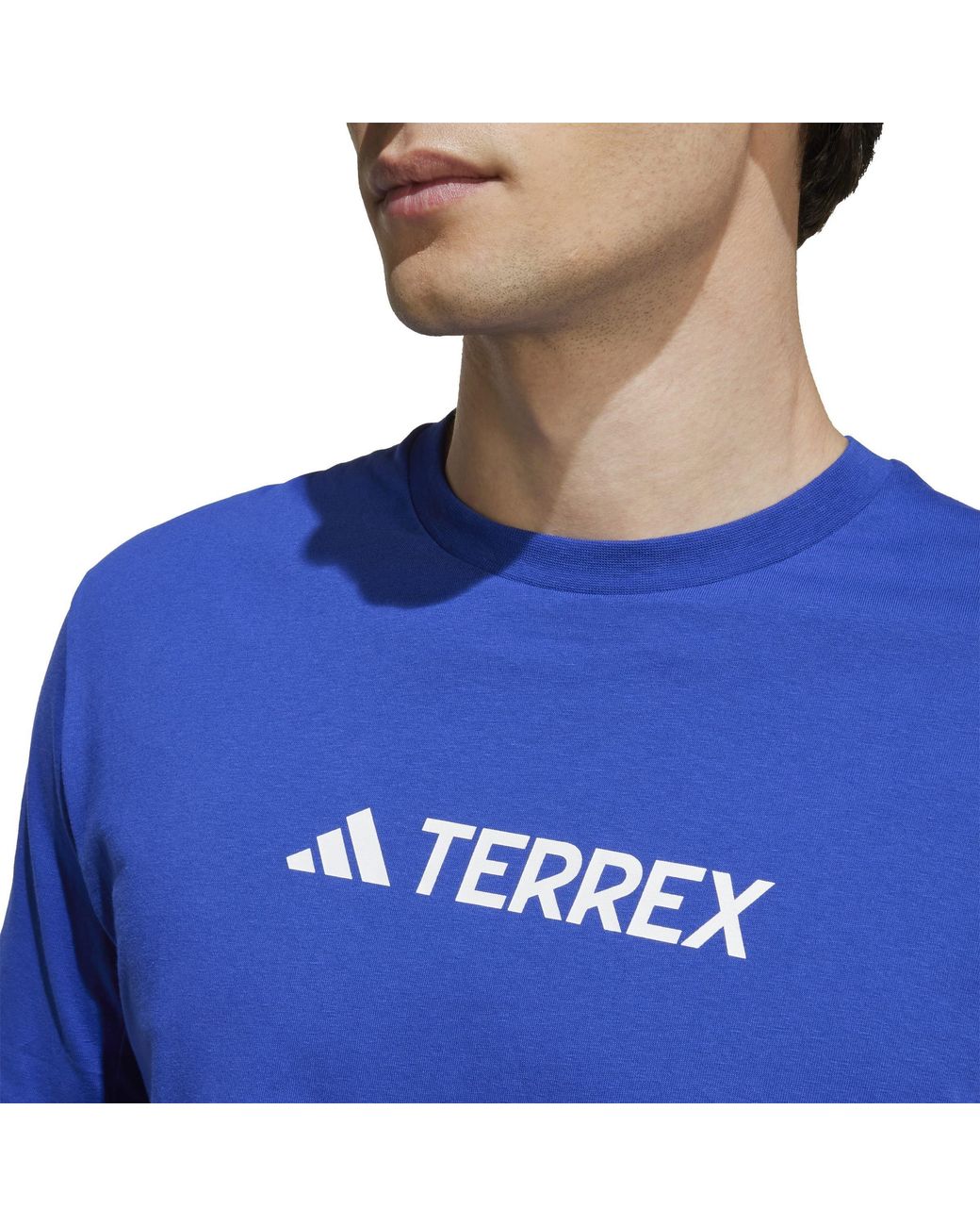 Adidas Blue Terrex Classic Logo T-Shirt for men