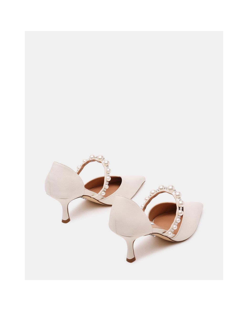 Steve Madden White Amoura 60H Stiletto Court Shoes
