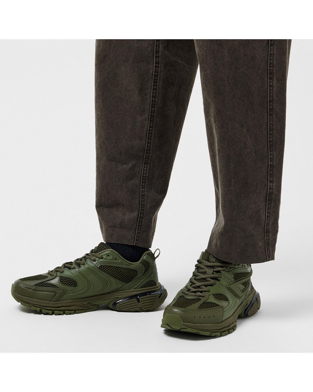 DIESEL Green Oversized Chunky Trainers for men