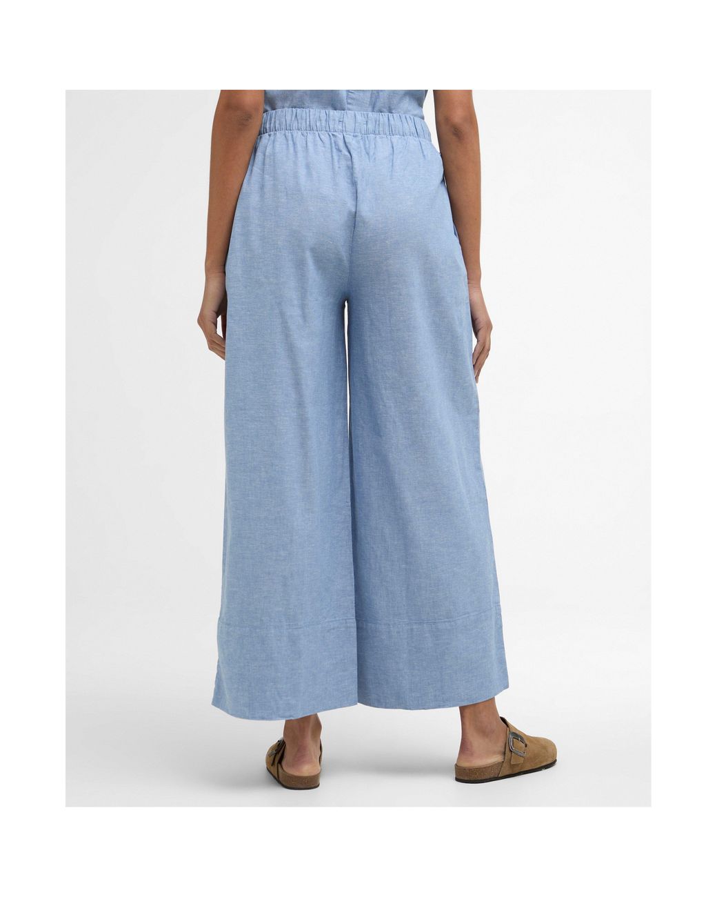 Barbour Blue Wide Leg Trousers