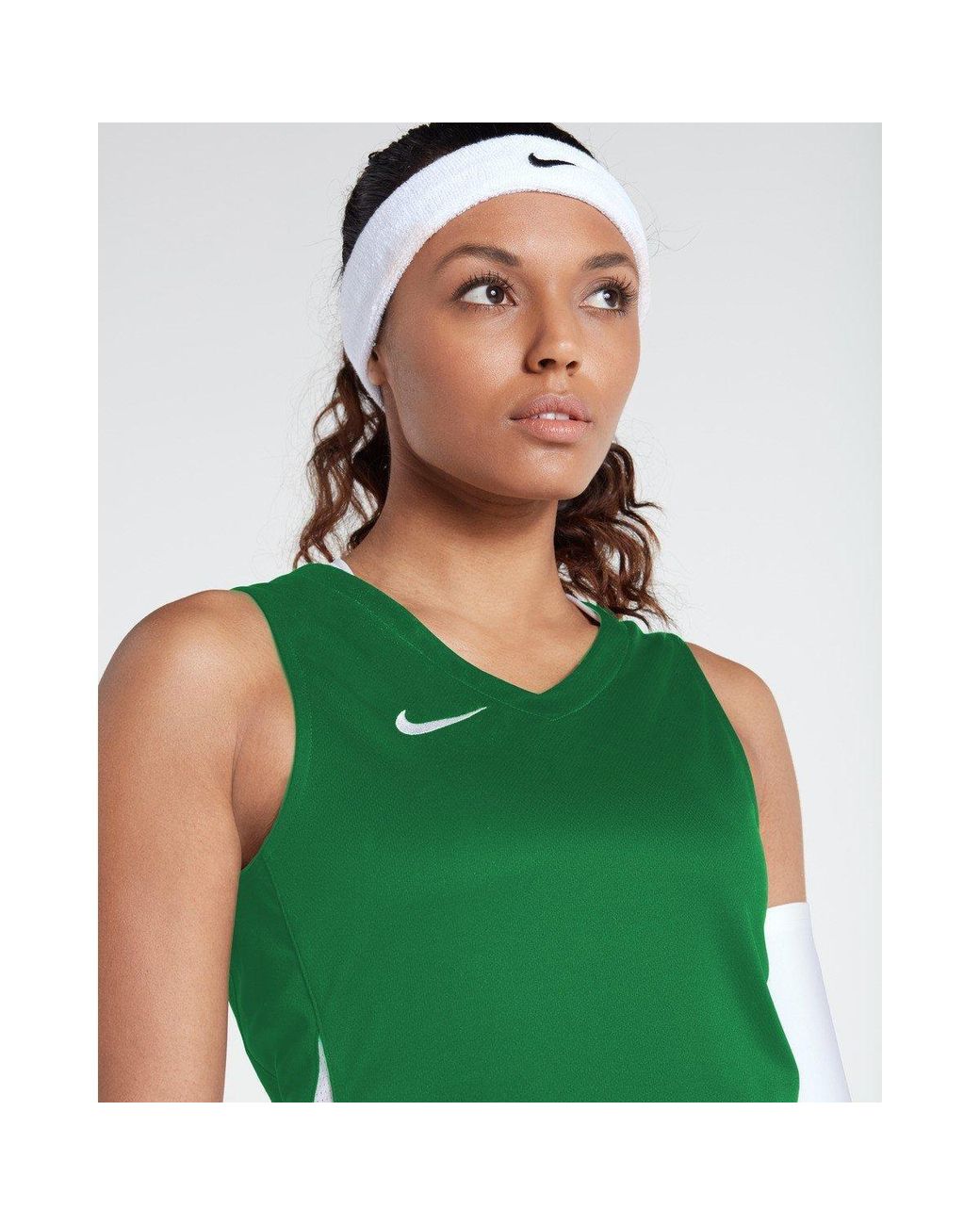 Nike Green Team Stck Jersy