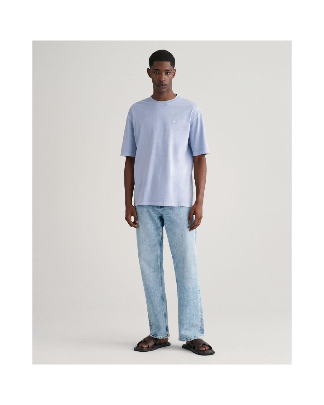 Gant Blue Sunfaded T-Shirt Cotton for men