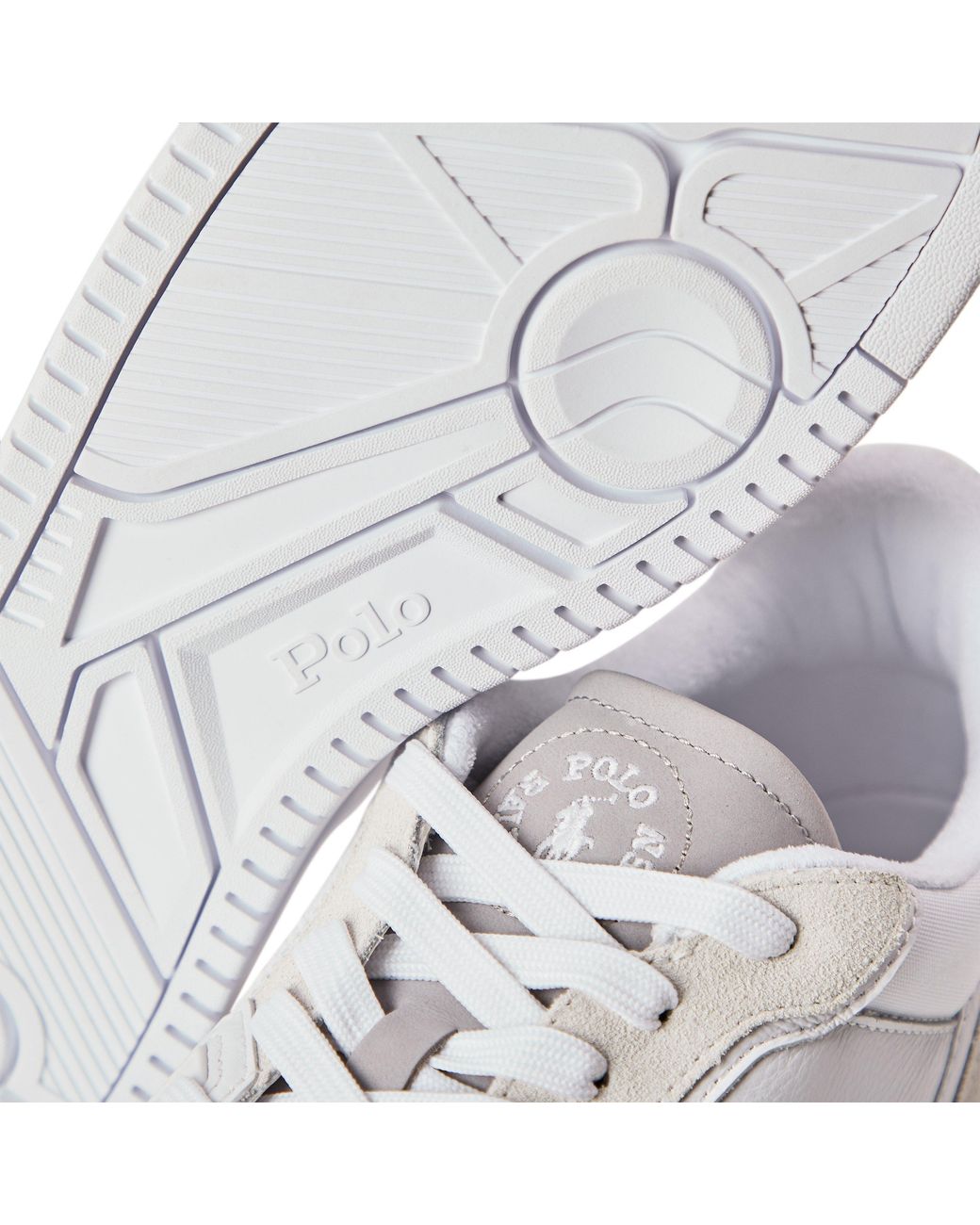 Polo Ralph Lauren White Court Trainers for men