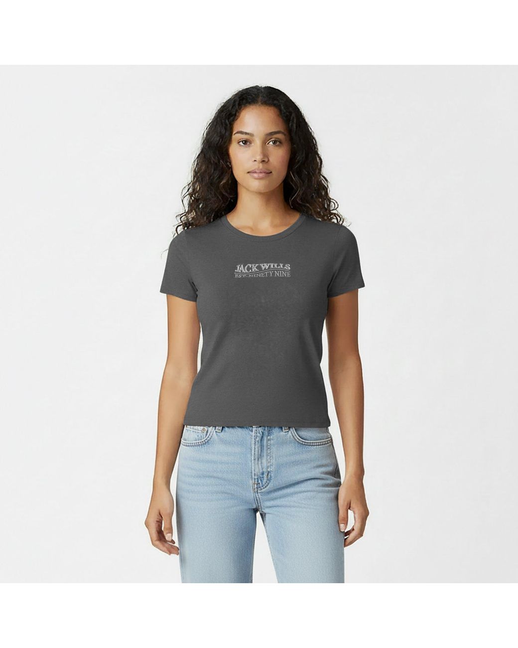 Jack Wills Gray Jw Graphic Slim Fit T-Shirt
