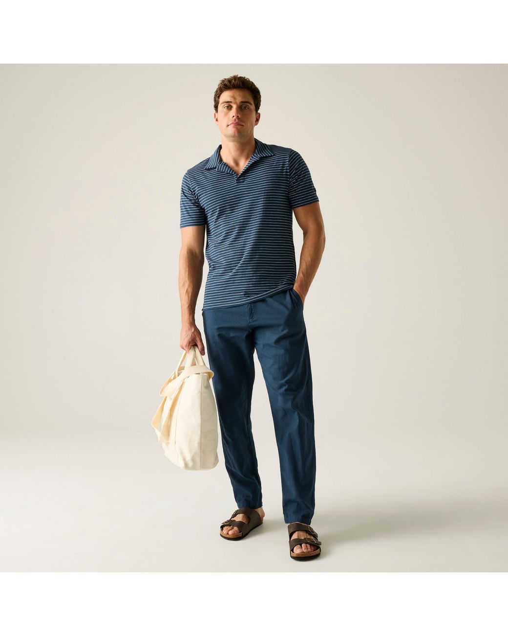 Regatta Blue Hadvo Breathable Polo Shirt for men