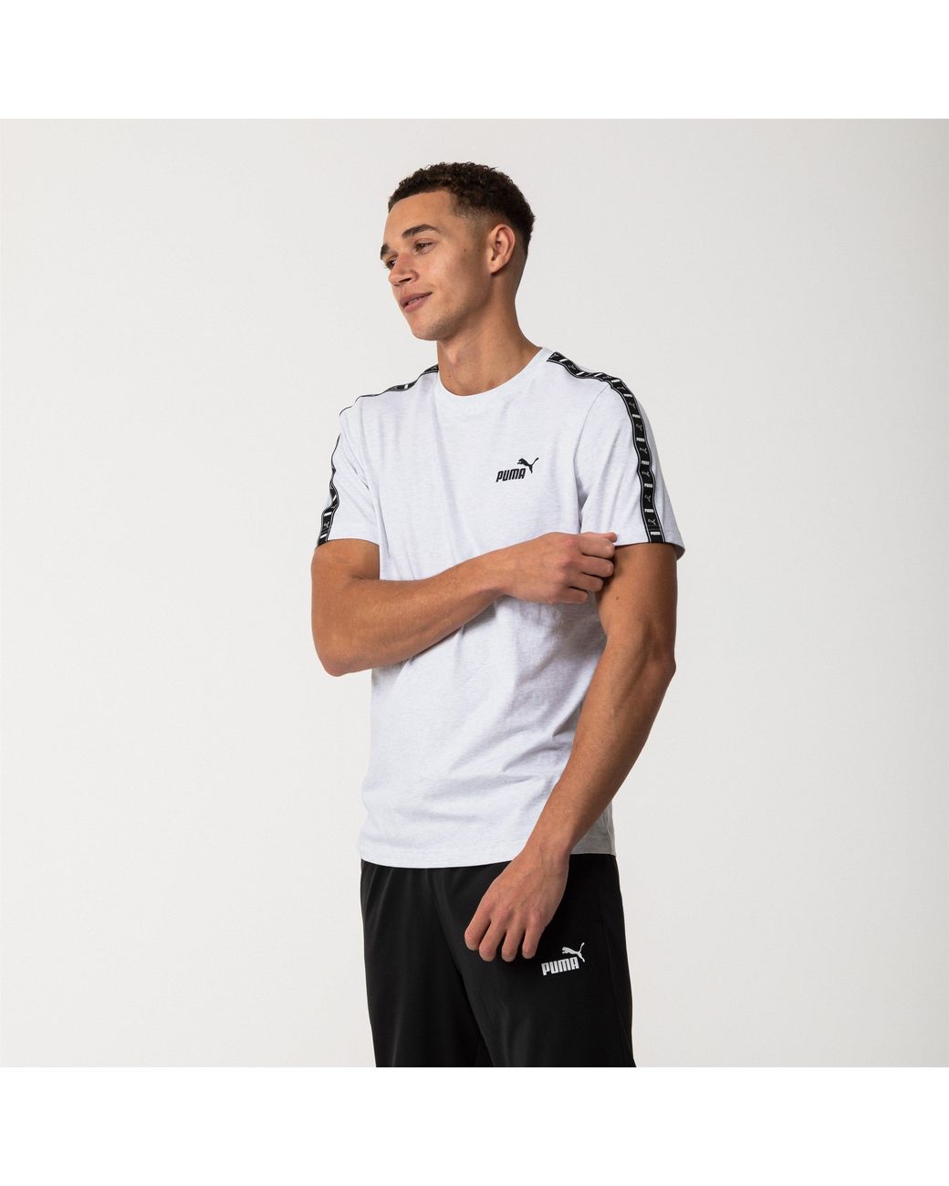 PUMA White Tape Regular Fit T-Shirt for men