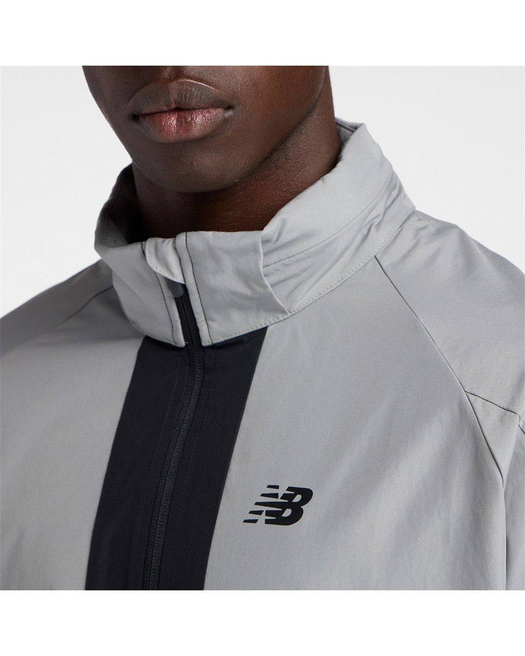 New Balance Gray Tracksuit Top for men