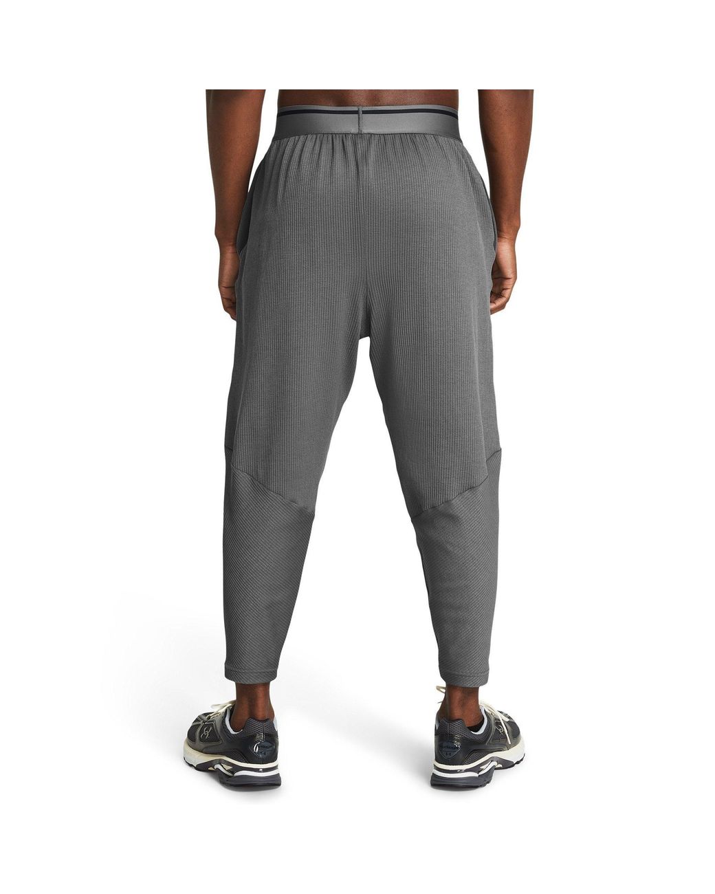 Under Armour Gray Ribbed Open Hem Fleece Joggers for men