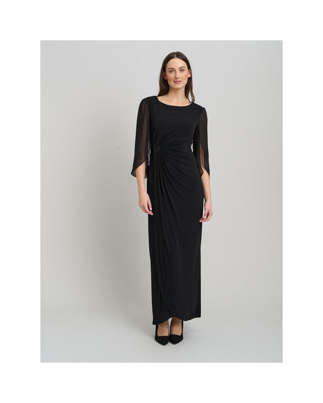 Gina Bacconi Black Iulia Printed Sheath Dress