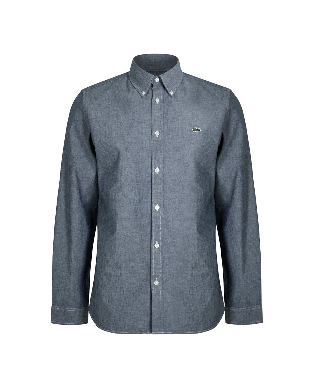 Lacoste Blue Long Sleeve Logo Shirt for men