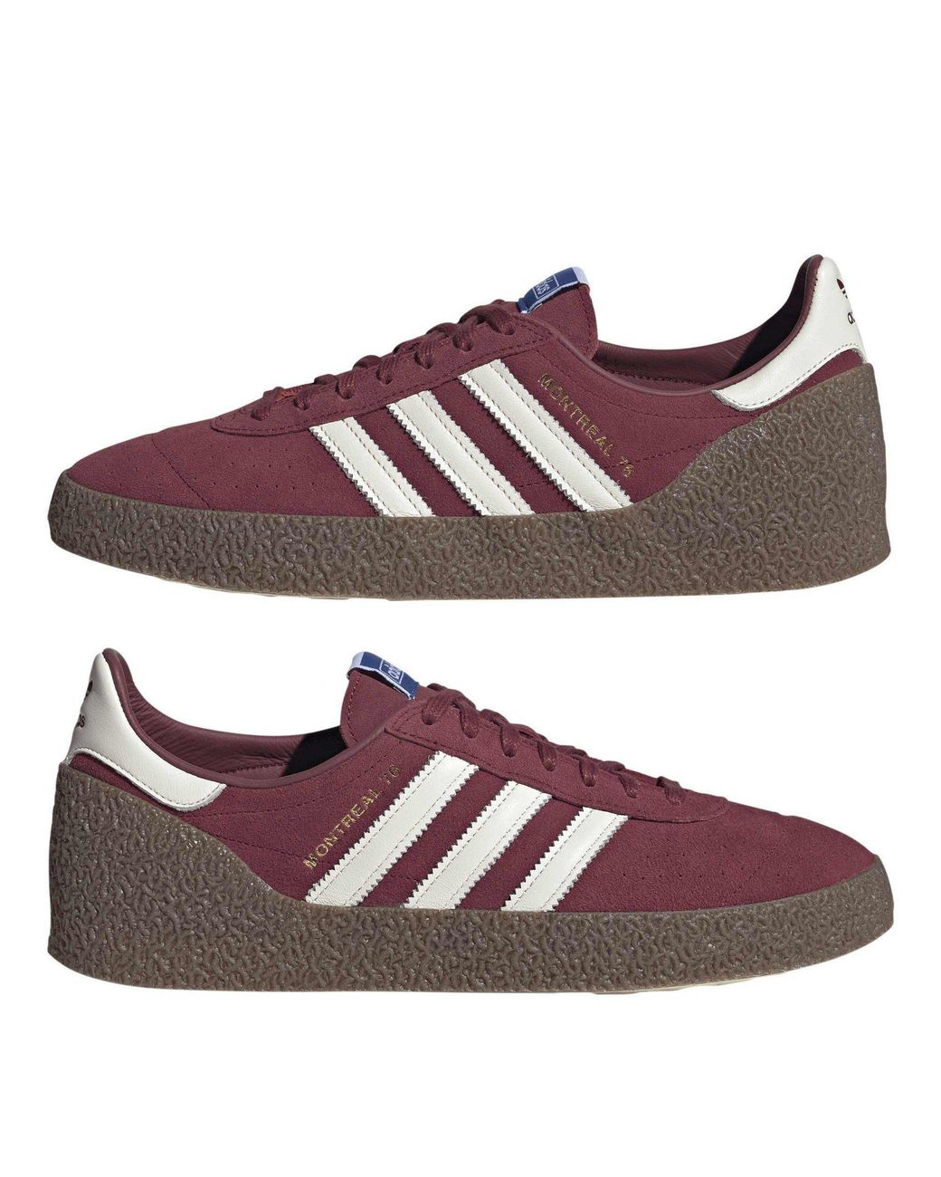 Adidas Originals Purple Montreal 76 S Canvas Low Top Sneakers for men