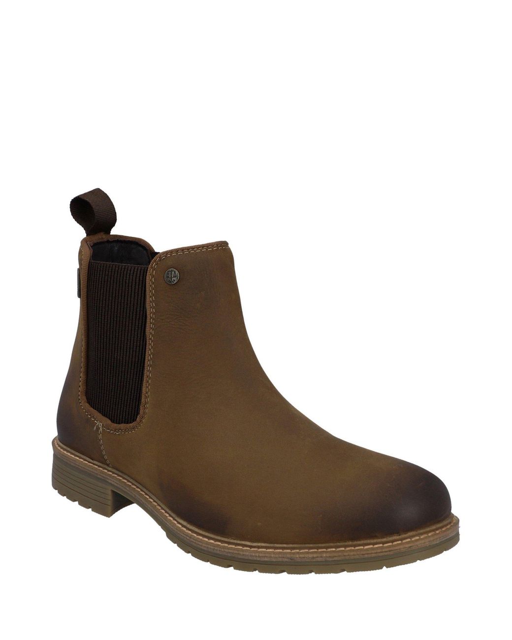 Hunter Brown Jura Dealer Waterproof Leather Flat Ankle Boots for men