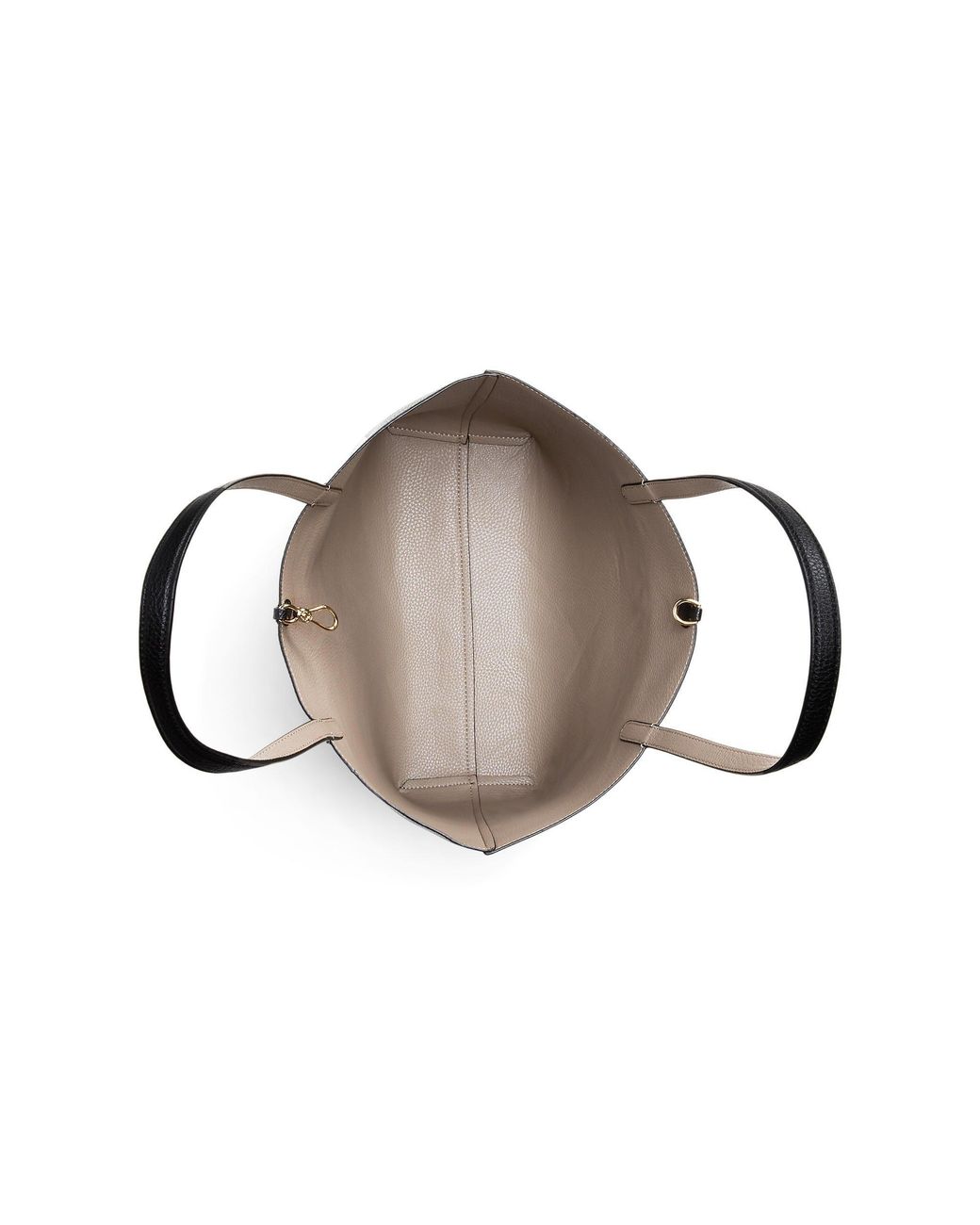 Ralph Lauren Black Reversible Leather Tote Bag