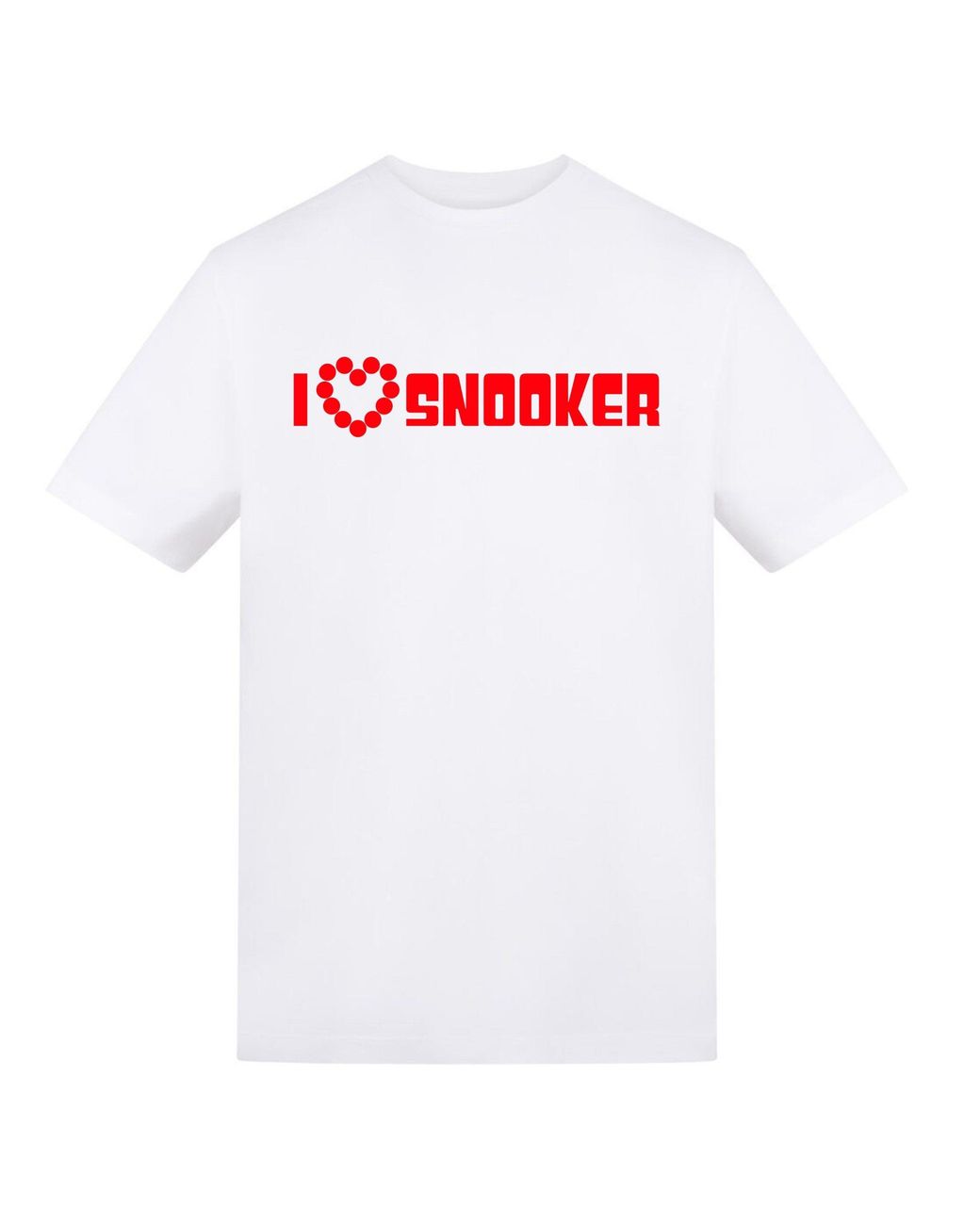 AWD White Adults Printed Snooker Tee