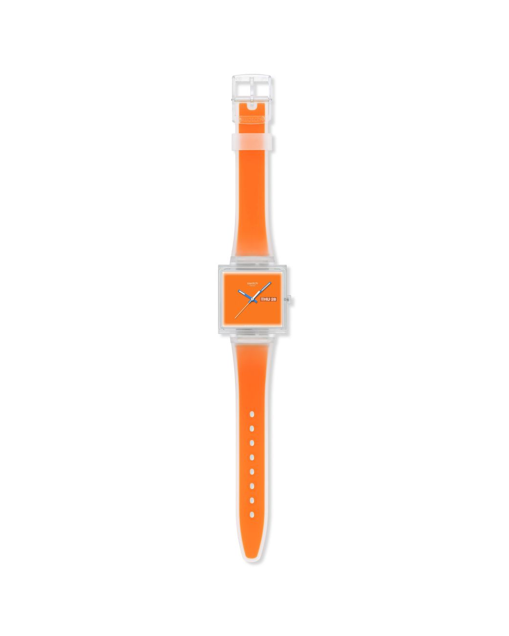 Swatch Orange What If Jelly Analogue Quartz Watch for men