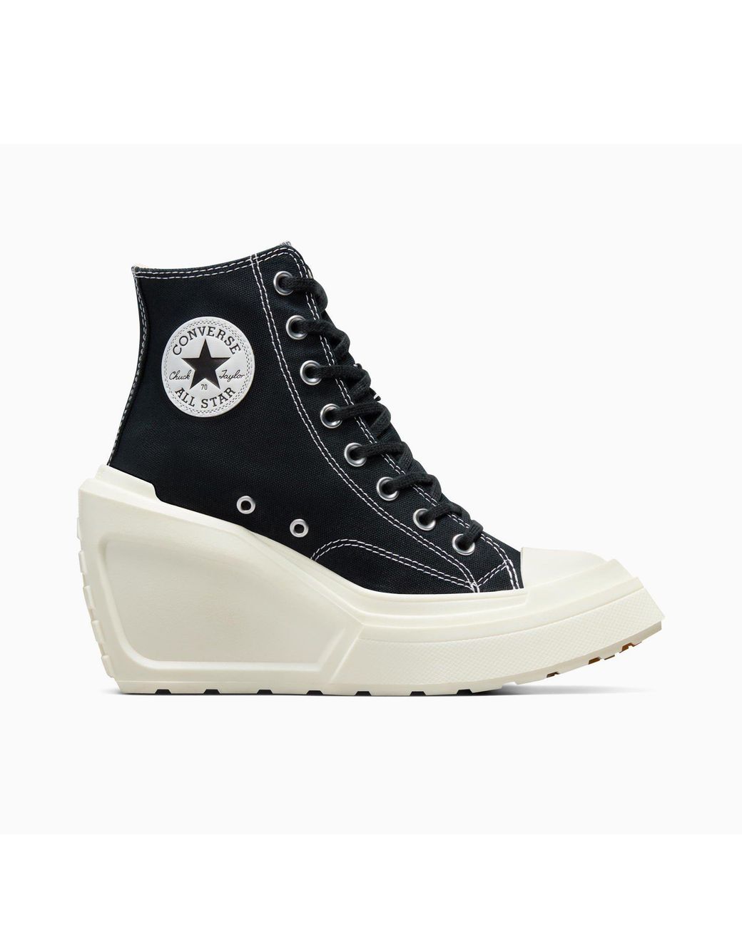 Converse Black Chuck 70 De Luxe Wedge Heeled Sandals