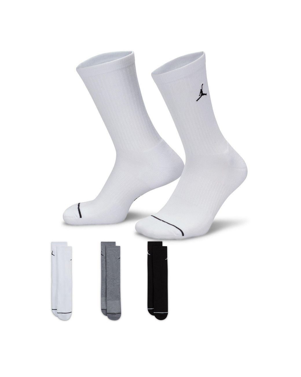 Nike White Everyday Crew Socks (3 Pairs)