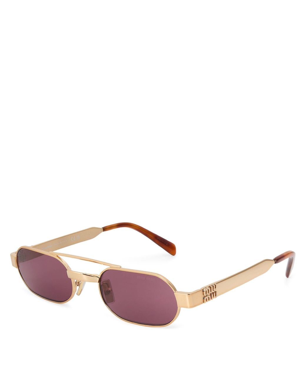Miu Miu Pink 0Mu B52S Oversized Sunglasses