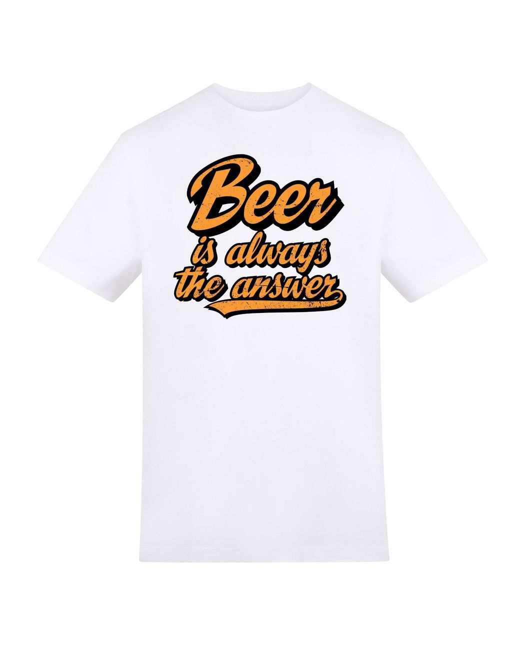 AWD White Adults Printed Festival Tee