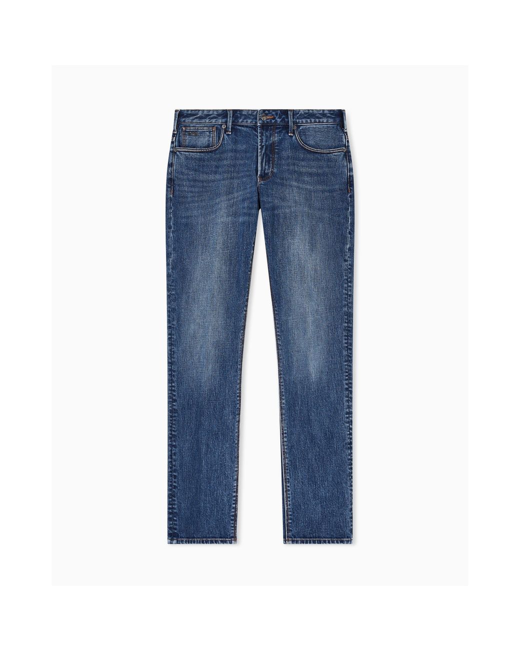 Emporio Armani Blue J06 Slim-Fit Trousers for men