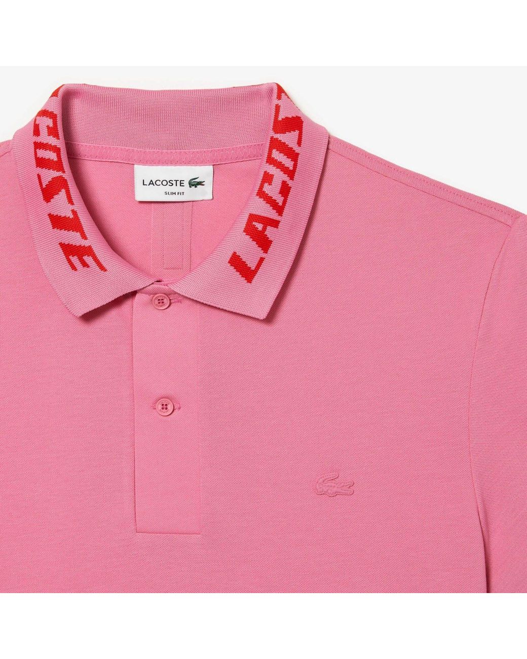 Lacoste Red Slim Fit Movement Polo Shirt
