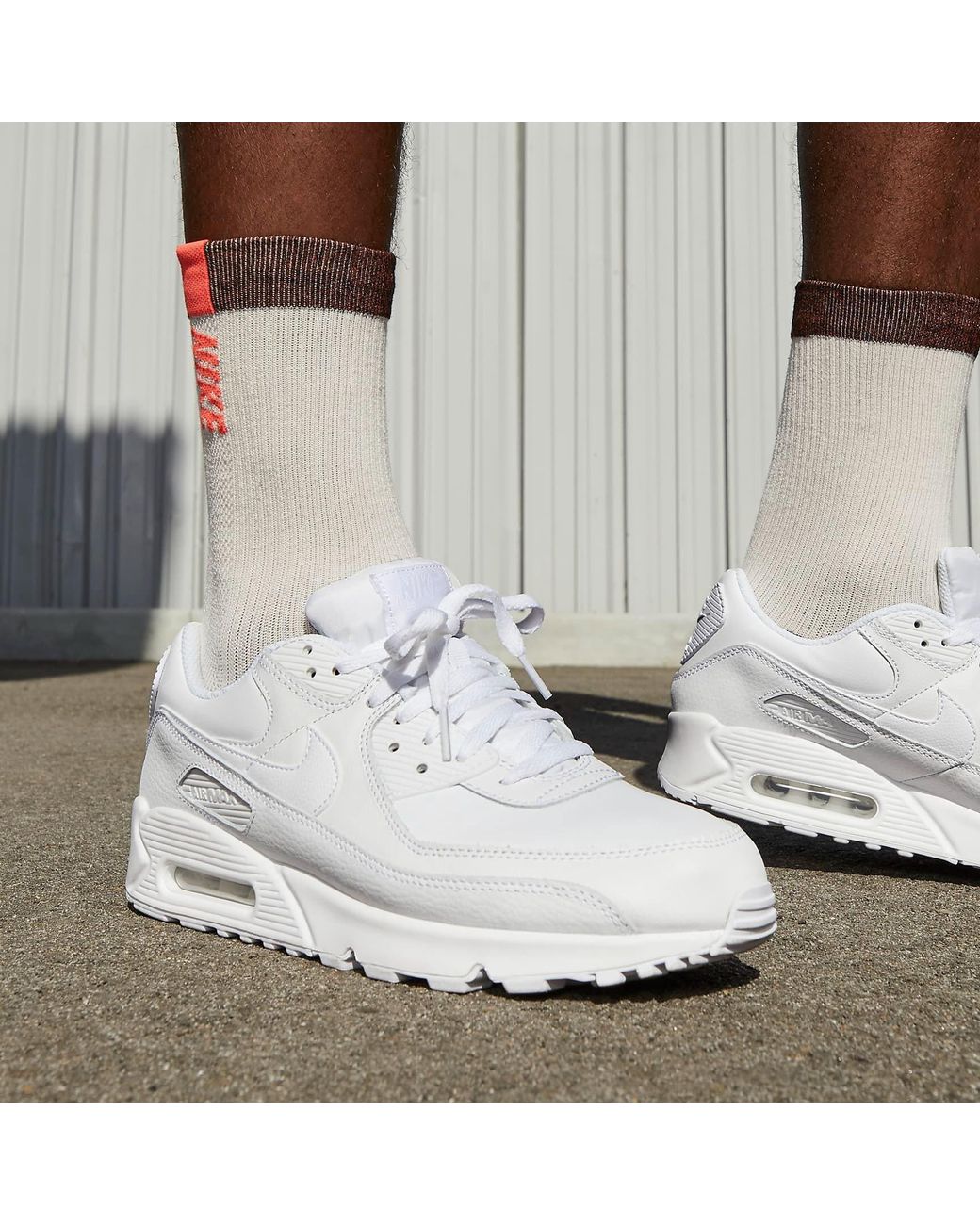 Nike White Air Max 90 Shoes for men