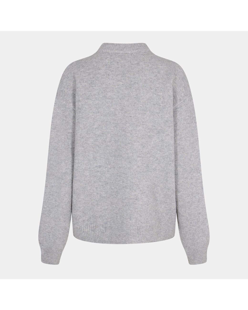 The Couture Club Gray Knitted Sweatshirt