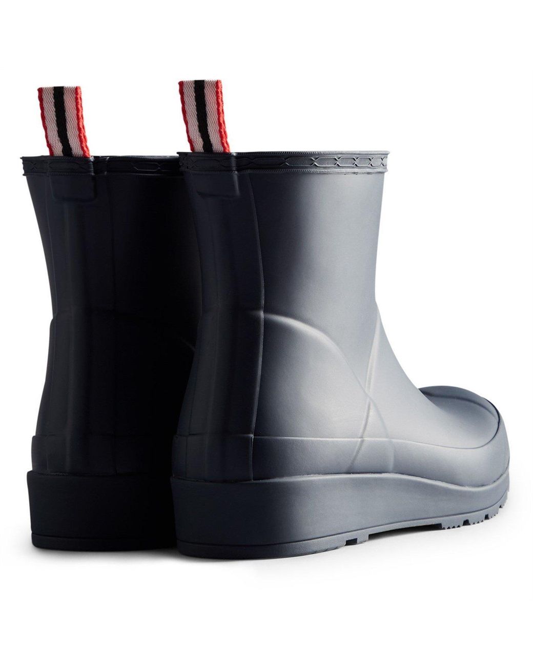 Hunter Blue Play Short Wellington Boots
