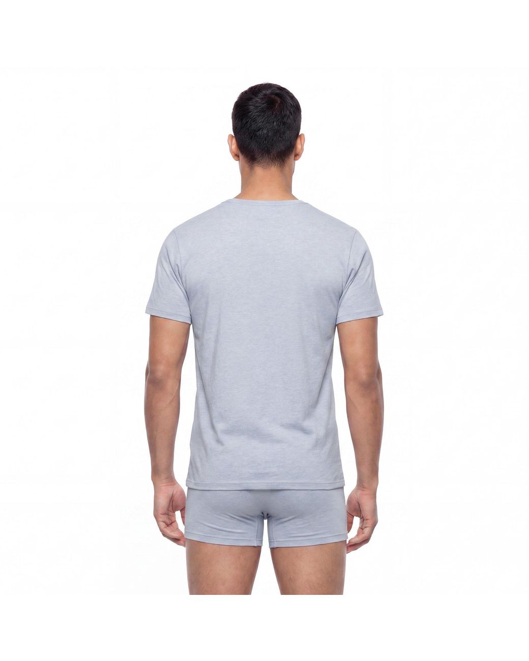 L/AB Off White White Classic Crew Cotton Short-Sleeve T-Shirt for men