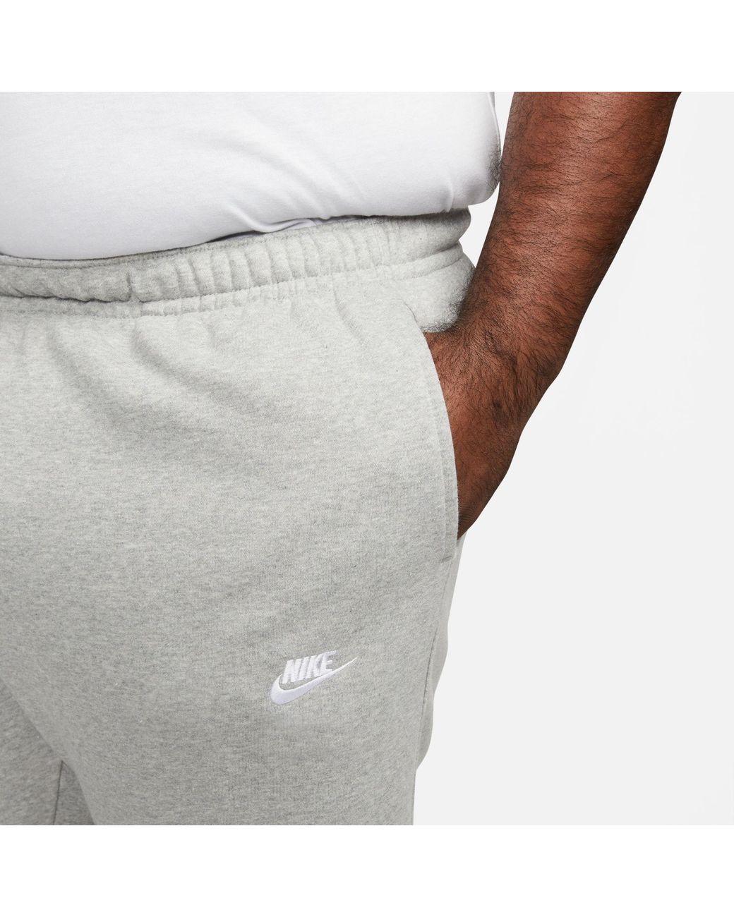 Nike Gray Sportswear Club Fleece Pants for men