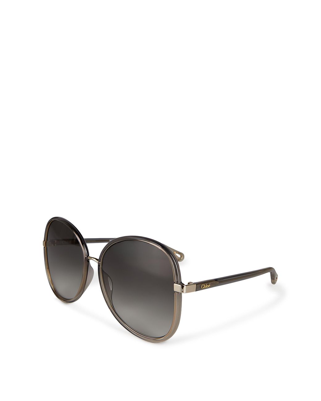 Chloé Gray 30S Round Sunglasses