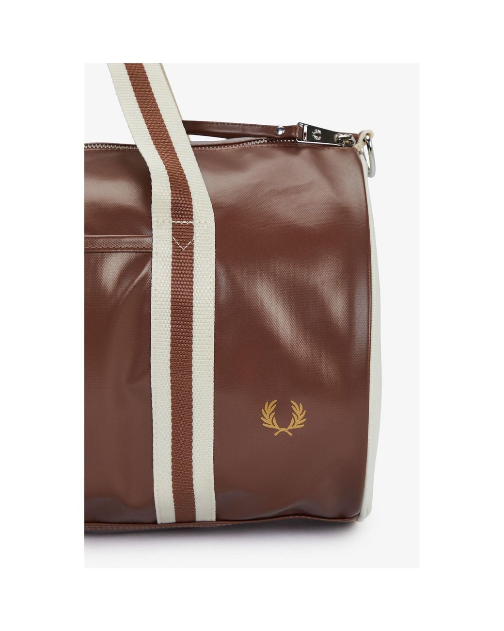 Fred Perry Brown Classic Barrel Bag for men
